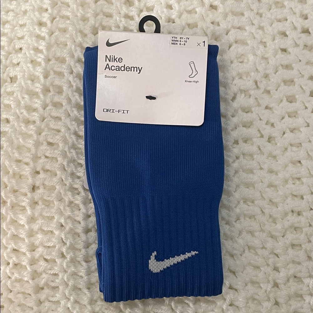 NWT Nike Academy Royal Blue Soccer Socks